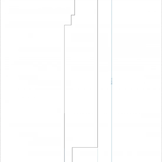 Termosistem decorativ FUGA10 polistiren și rășini 500x100x2000 mm