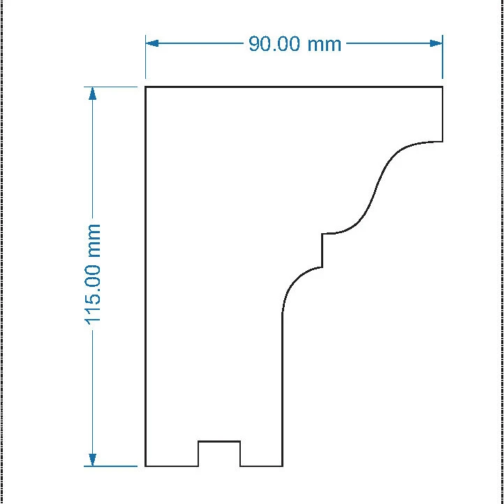 Solbanc decorativ fereastra NS110 115 x 90 x 2000 mm