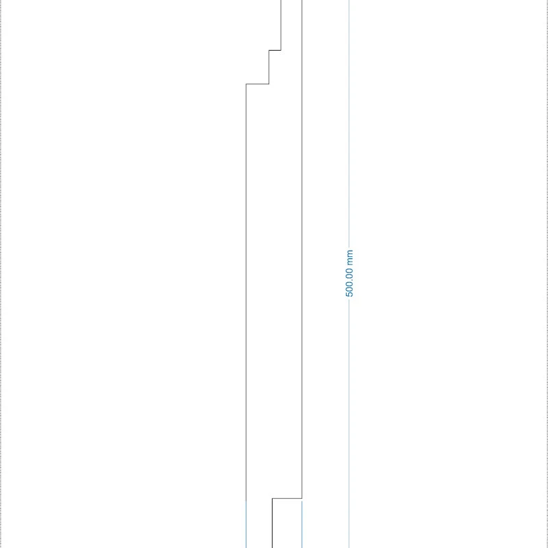  Termosistem decorativ FUGA5 polistiren și rășini 500x50x2000 mm