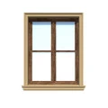 Ancadrament fereastră exterior NA225 polistiren 105x54x2000 mm