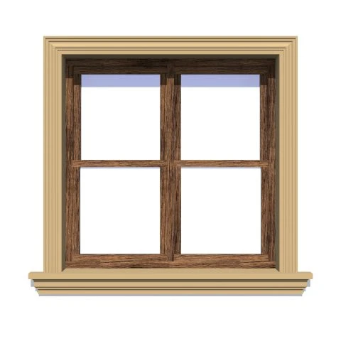 Ancadrament fereastră exterior NA104 polistiren 120x30x2000 mm