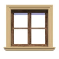 Ancadrament decorativ fereastră exterior NA105 polistiren 175x40x2000 mm