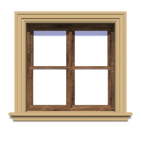 Ancadrament decorativ fereastră exterior NA105 polistiren 175x40x2000 mm