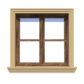 Ancadrament fereastră exterior NA106 polistiren 135x30x2000 mm