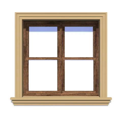 Ancadrament fereastră exterior NA106 polistiren 135x30x2000 mm