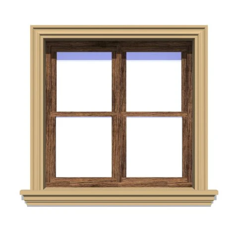 Ancadrament fereastră exterior NA107 polistiren 120x40x1250 mm