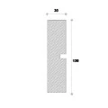 Ancadrament fereastră exterior NA108 polistiren 120x30x2000 mm