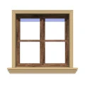 Ancadrament fereastră exterior NA111 polistiren 96x20x2000 mm