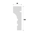 Ancadrament fereastră exterior NA117 polistiren 120x40x2000 mm