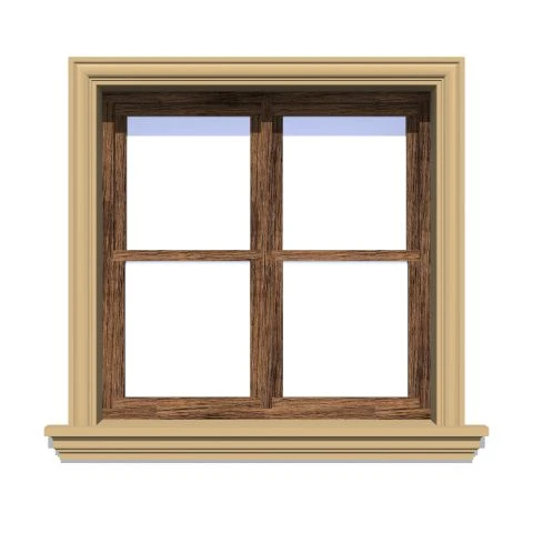 Ancadrament fereastră exterior NA118 polistiren 120x40x2000 mm