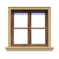 Ancadrament fereastră exterior NA120 polistiren 100x40x2000 mm
