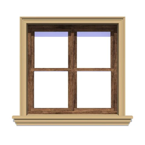 Ancadrament fereastră exterior NA120 polistiren 100x40x2000 mm