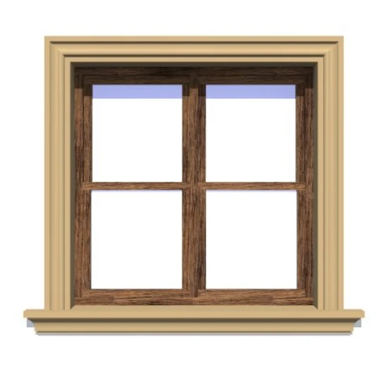 Ancadrament fereastră exterior NA121 polistiren 150x40x2000 mm