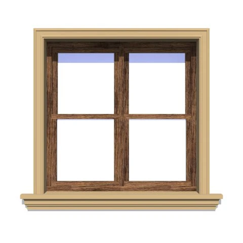 Ancadrament fereastră exterior NA122 polistiren 100x35x2000 mm