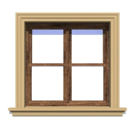 Ancadrament fereastră exterior NA124 polistiren 150x40x2000 mm