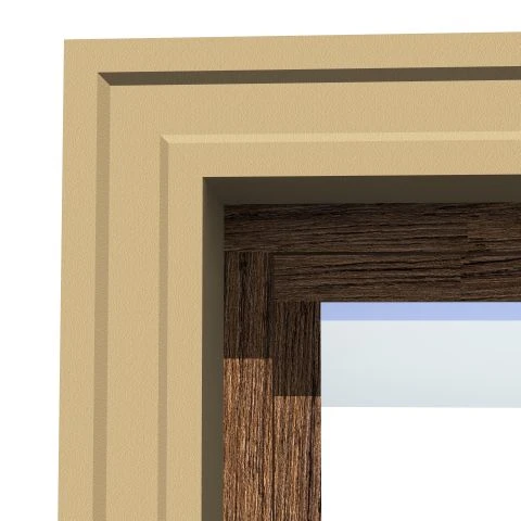 Ancadrament fereastră exterior NA125 polistiren 120x40x2000 mm