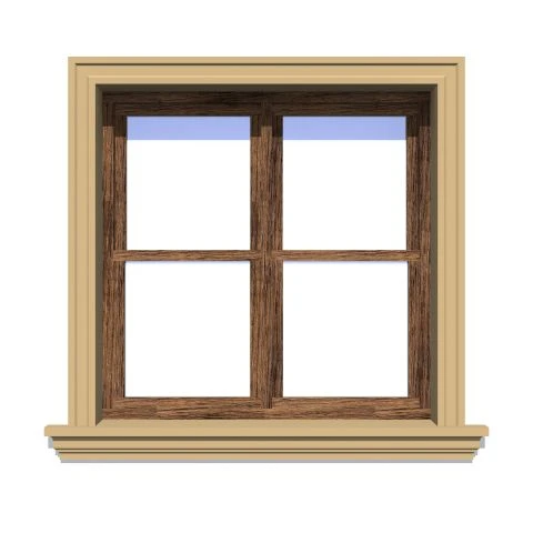 Ancadrament fereastră exterior NA125 polistiren 120x40x2000 mm