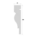 Ancadrament fereastră exterior NA126 polistiren 200x40x2000 mm