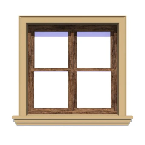 Ancadrament fereastră exterior NA128 polistiren 120x30x2000 mm