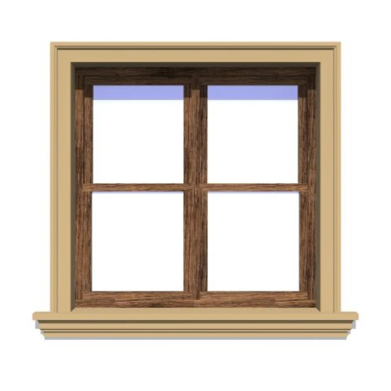 Ancadrament fereastră exterior NA129 polistiren 120x40x2000 mm