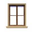 Ancadrament fereastră exterior NA141 polistiren 100x55x2000 mm
