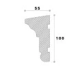 Ancadrament fereastră exterior NA141 polistiren 100x55x2000 mm