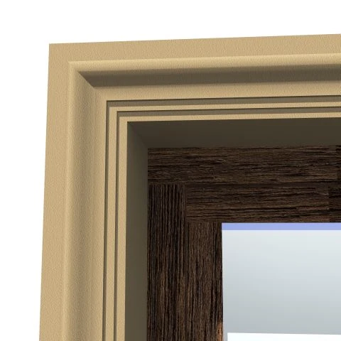 Ancadrament fereastră exterior NA147 polistiren 80x35x2000 mm