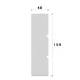 Ancadrament fereastră exterior NA161 polistiren 150x40x2000 mm