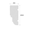 Ancadrament fereastră exterior NA165 polistiren 250x50x2000 mm