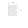 Ancadrament fereastră exterior NA191 polistiren 70x55x2000 mm