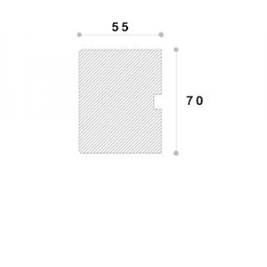 Ancadrament fereastră exterior NA191 polistiren 70x55x2000 mm