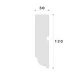 Ancadrament fereastră exterior NA194 polistiren 120x30x2000 mm