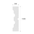 Ancadrament fereastră exterior NA211 polistiren 130x30x2000 mm
