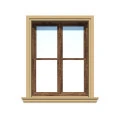 Ancadrament fereastră exterior NA227 polistiren 130x55x2000 mm