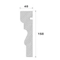 Ancadrament fereastră exterior REMA11 polistiren 150x40x2000 mm