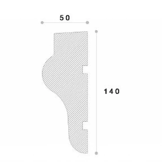Ancadrament fereastră exterior REMA13 140x50x2000 mm