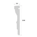 Ancadrament fereastră exterior REMA15 polistiren 200x35x2000 mm