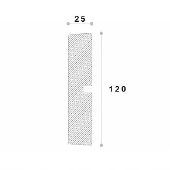 Ancadrament fereastră exterior REMA21 polistiren 120x25x2000 mm