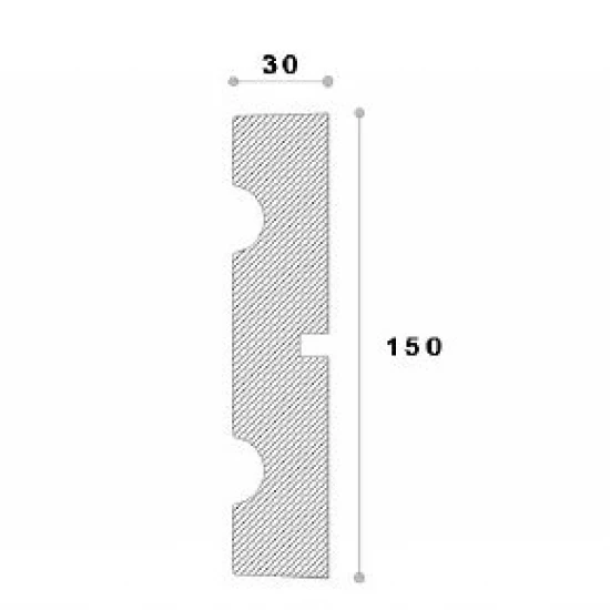 Ancadrament fereastră exterior REMA22 polistiren 150x30x2000 mm Ancadrament fereastră exterior REMA22 polistiren 150x30x2000 mm