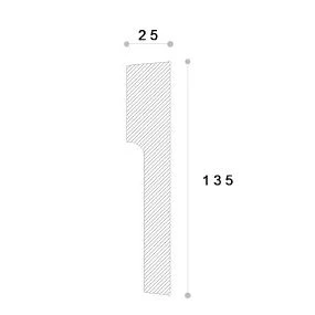 Ancadrament fereastră exterior REMA3 polistiren 135x25x2000 mm
