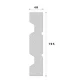 Cornisa decorativa exterior din polistiren NC102 195 x 40 x 2000 mm