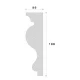 Cornisa decorativa exterior din polistiren NC103 190 x 50 x 2000 mm
