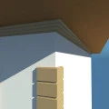 Cornisa decorativa exterior din polistiren NC109 135 x 100 x 2000 mm