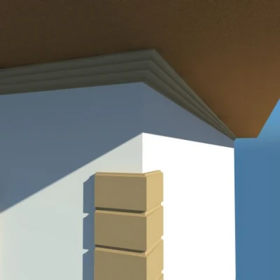 Cornisa decorativa exterior din polistiren NC109 135 x 100 x 2000 mm Premier Decor