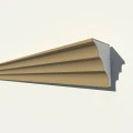 Cornisa decorativa exterior din polistiren NC109 135 x 100 x 2000 mm