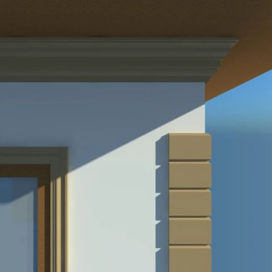 Cornisa decorativa exterior din polistiren NC114 250 x 170 x 2000 mm