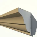 Cornisa decorativa exterior din polistiren NC121 250 x 200 x 2000 mm
