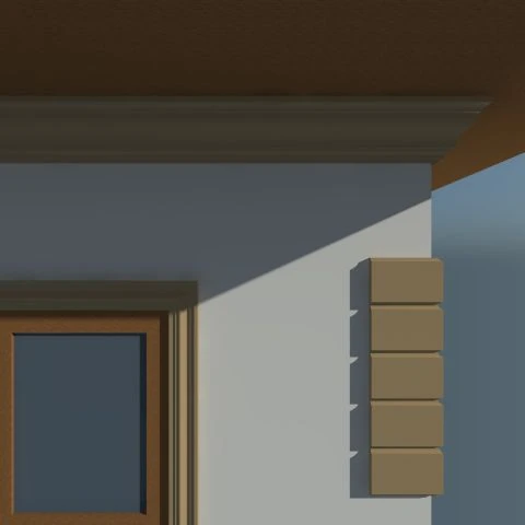 Cornisa decorativa exterior din polistiren NC134 215 x 160 x 2000 mm