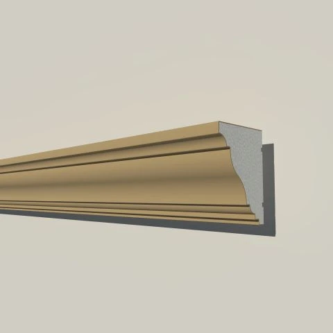 Cornisa decorativa exterior din polistiren NC134 215 x 160 x 2000 mm