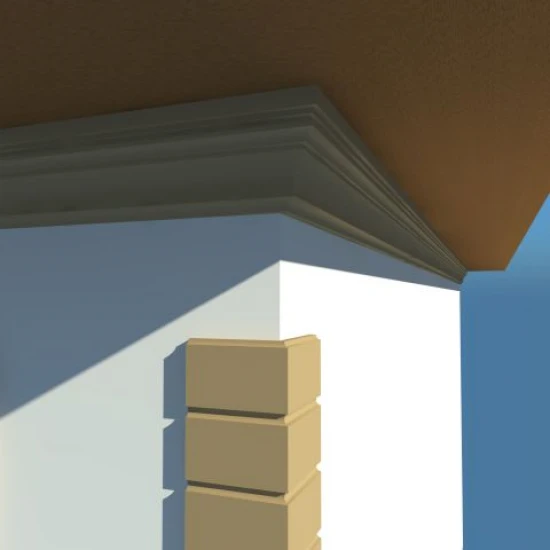 Cornisa decorativa exterior din polistiren NC137 280 x 150 x 2000 mm